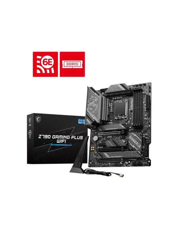 Mainboard|MSI|Intel Z790|LGA1700|ATX|Memory DDR5|Memory slots 4|1xPCI-Express 1x|3xPCI-Express 16x|4xM.2|1xHDMI|1xDisplayPort|4xUSB 2.0|3xUSB 3.2|1xUSB-C|1xPS/2|6xAudio port|Z790GAMINGPLUSWIFI