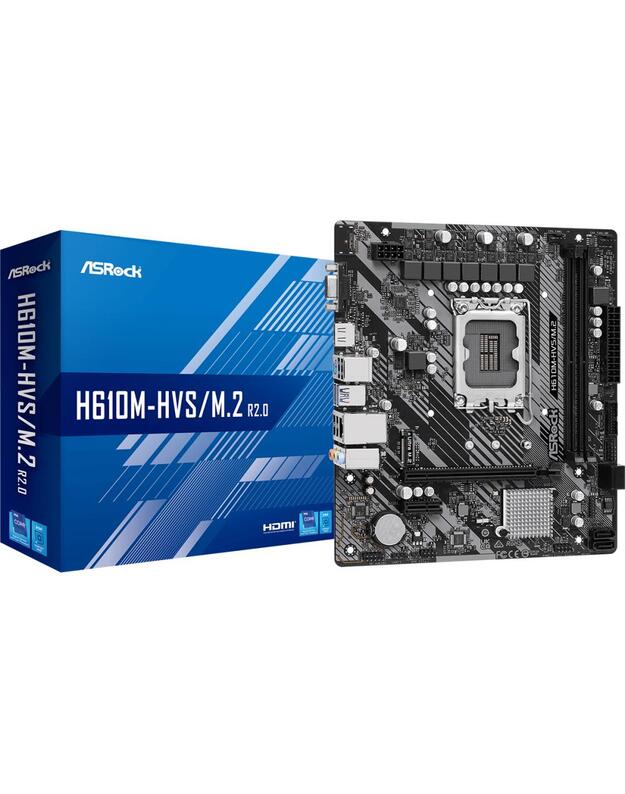 MB H610 S1700 MATX/H610M-HVS/M.2 R2.0 ASROCK