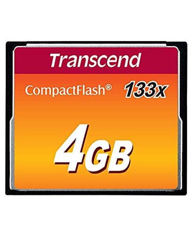 MEMORY COMPACT FLASH 4GB/SLC TS4GCF133 TRANSCEND