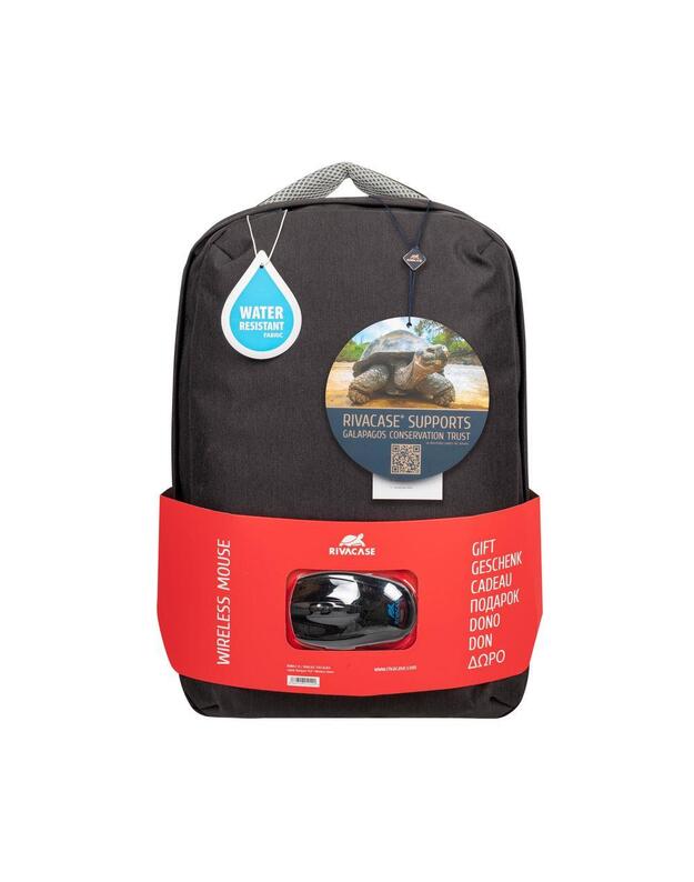NB BACKPACK 15.6  + MOUSE/7563 BLACK RIVACASE