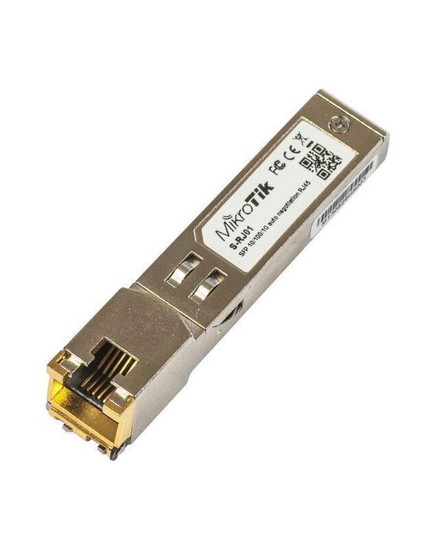 СЕТЕВОЙ МОДУЛЬ 1GBE RJ45 SFP/S-RJ01 MIKROTIK