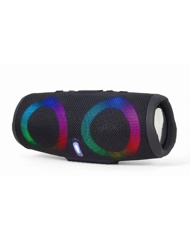 Portable Speaker|GEMBIRD|Black|Portable/Wireless|1xAudio-In|1xUSB 2.0|1xMicroSD Card Slot|Bluetooth|SPK-BT-LED-02