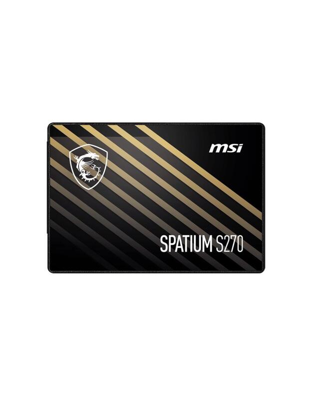 SSD|MSI|SPATIUM S270|960GB|SATA|3D NAND|Write speed 450 MBytes/sec|Read speed 500 MBytes/sec|2,5 |TBW 500 TB|MTBF 2000000 hours|S78-440P130-P83