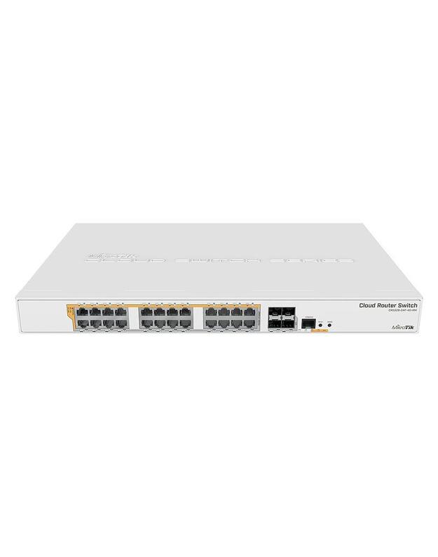 Switch|MIKROTIK|Type L2|Rack|24x10Base-T / 100Base-TX / 1000Base-T|4xSFP+|1xRJ45|CRS328-24P-4S+RM