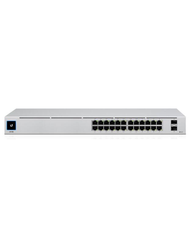 Switch|UBIQUITI|USW-24-POE|Type L2|Desktop/pedestal|Rack|24x10Base-T / 100Base-TX / 1000Base-T|2xSFP|PoE ports 24|32 Watts|USW-24-POE