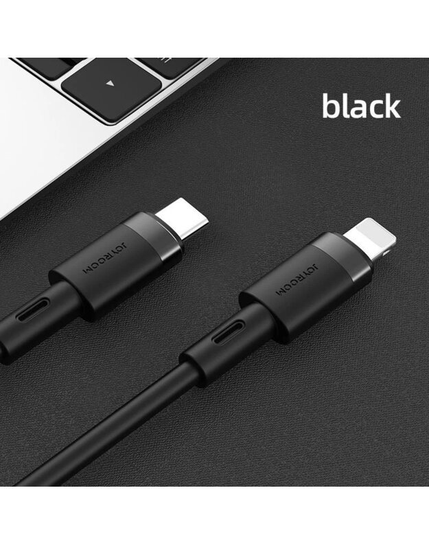 Telefono laidas JOYROOM S-1224N9 TYPE-C TO LIGHTNING PD20W 120CM BLACK (6941237130624) 1