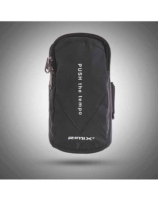 RIMIX RM101 sportinis telefono laikiklis ant rankos, juodas 1