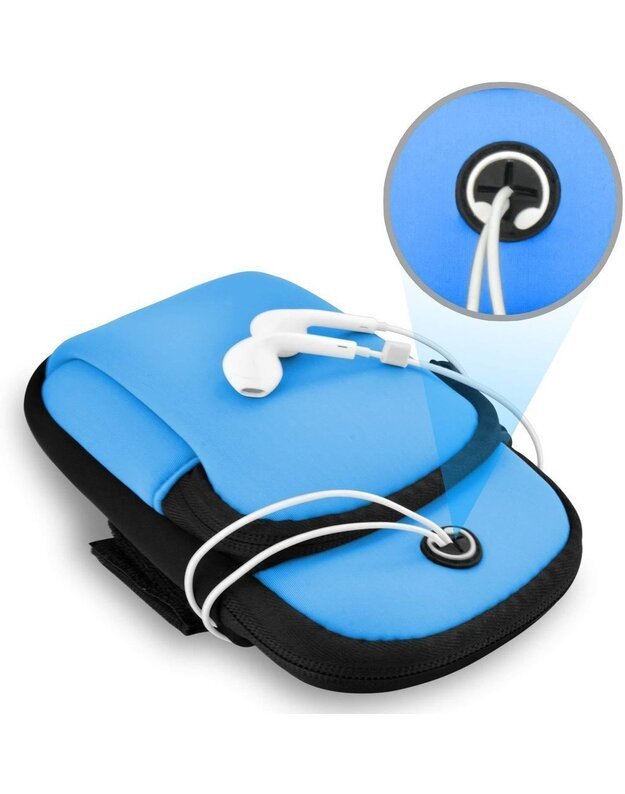 Phone holder on hand Running Armband, blue 1