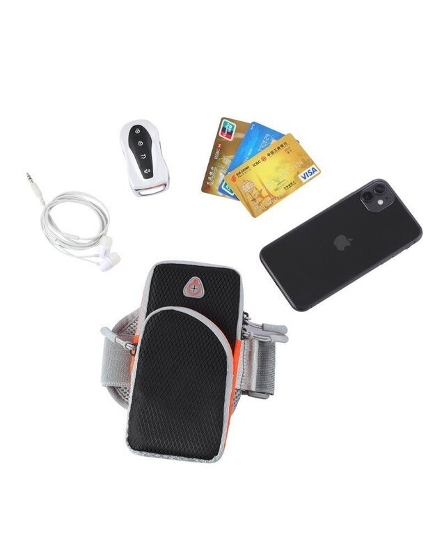 Universalus sportinis telefono dėklas ant rankos, mėlynas 6