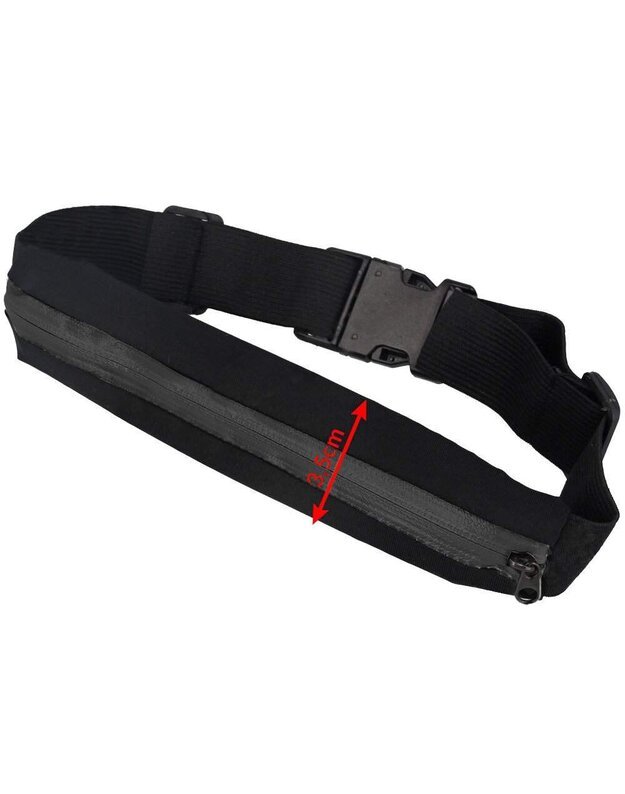 Bėgimo diržas išmaniajam telefonui, juodas 3