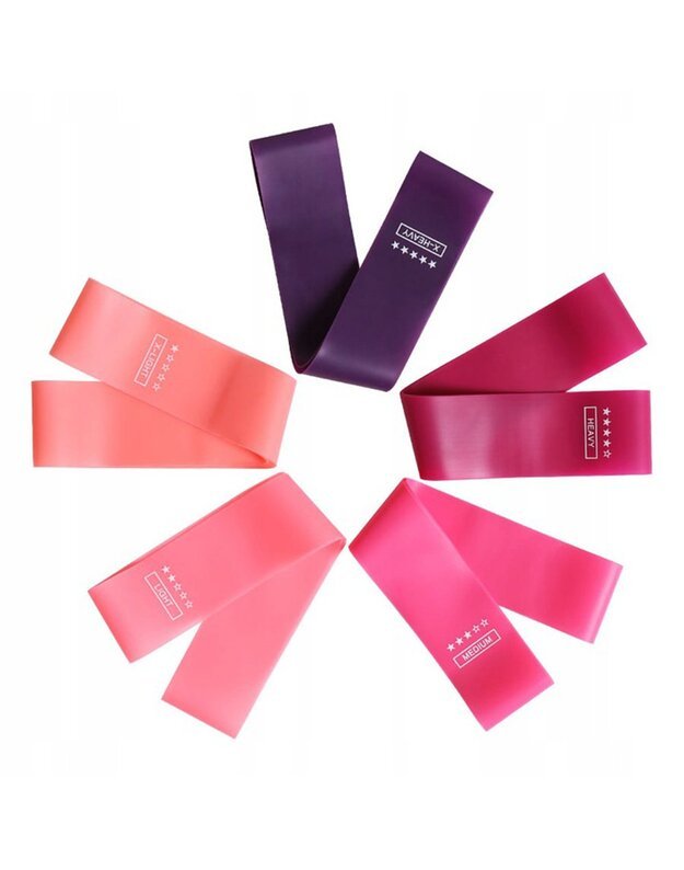 Pasipriešinimo gumų rinkinys Exercise rubber band set 2, 5vnt 4