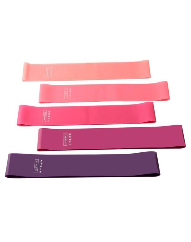Pasipriešinimo gumų rinkinys Exercise rubber band set 2, 5vnt 1