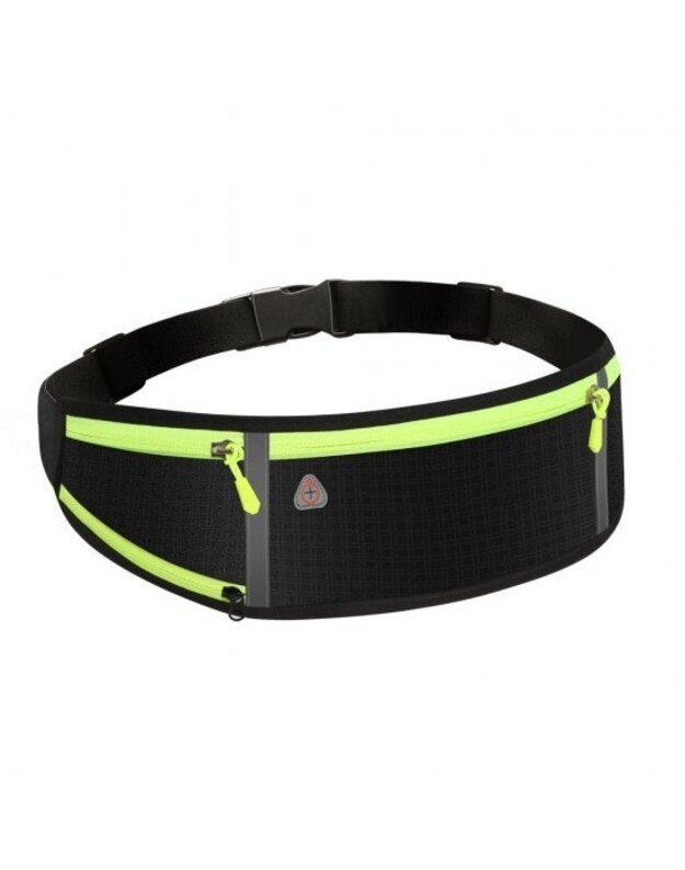 Sports belt with hole for headphones Ultimate Running Belt, black