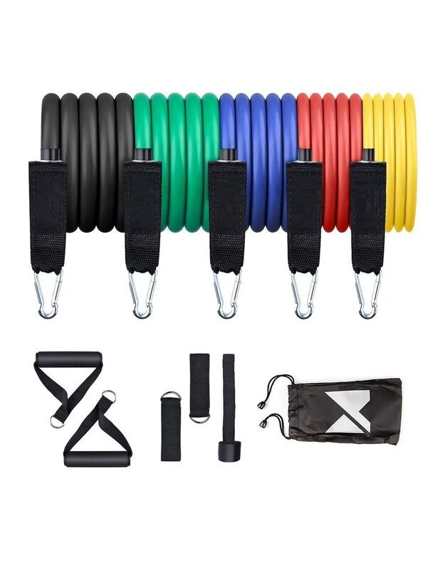 Pasipriešinimo gumos su rankenomis, 11vnt 1