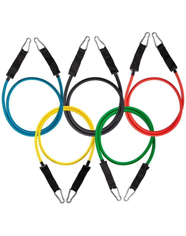 Pasipriešinimo gumos su rankenomis, 11vnt 11