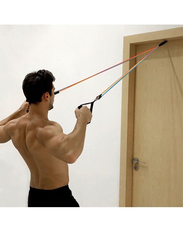 Pasipriešinimo gumos su rankenomis, 11vnt 12