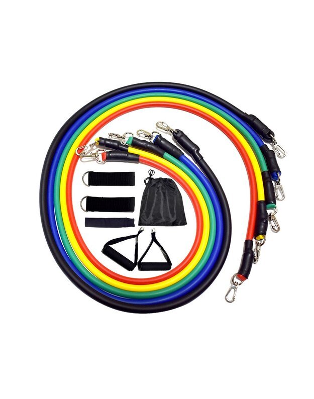 Pasipriešinimo gumos su rankenomis, 11vnt 18