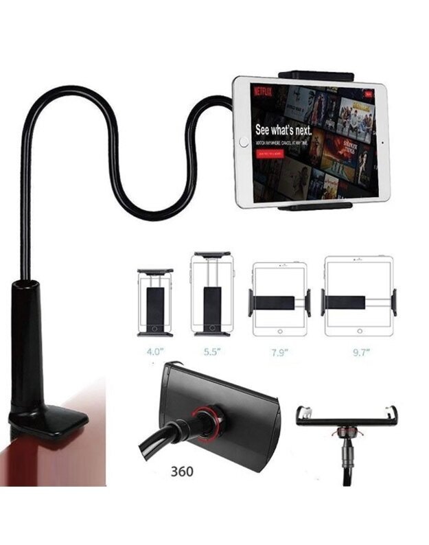 AWEI X3 stalinis laikiklis 4 "-10,5, juodas 3