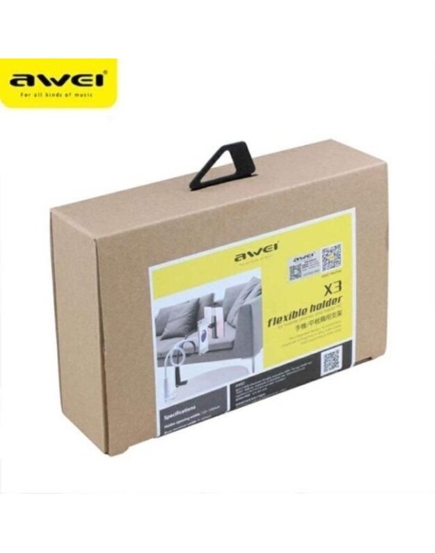 AWEI X3 stalinis laikiklis 4 "-10,5, juodas 6