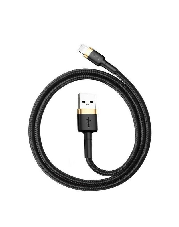 Baseus Cafule USB / Lightning QC3.0 1.5A 2M laidas, juodas-auksinis 4