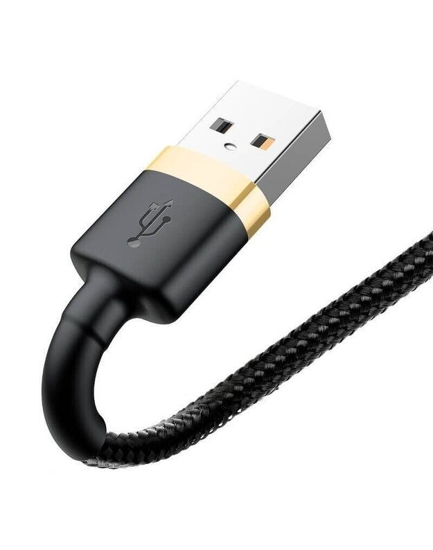 Baseus Cafule USB / Lightning QC3.0 1.5A 2M laidas, juodas-auksinis 2
