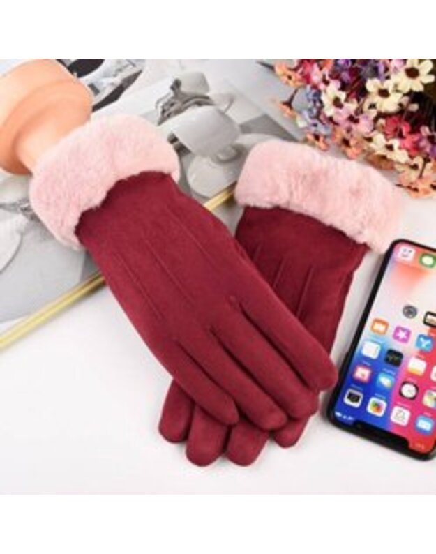 Universalios išmaniosios pirštinės pattern 3, raudona 2