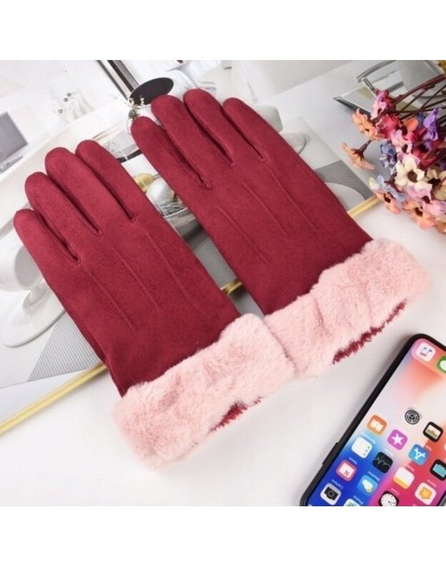 Universalios išmaniosios pirštinės pattern 3, raudona 4