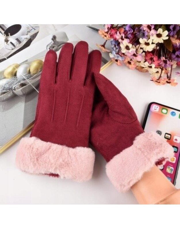 Universalios išmaniosios pirštinės pattern 3, raudona 3