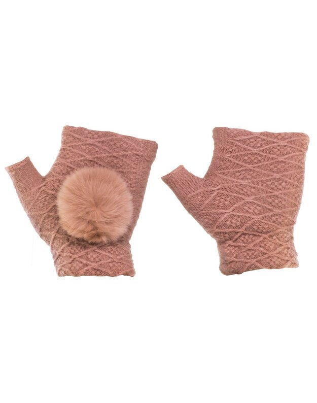 Universalios išmaniosios pirštinės 2 in 1 Dvigubos, rožinės 2