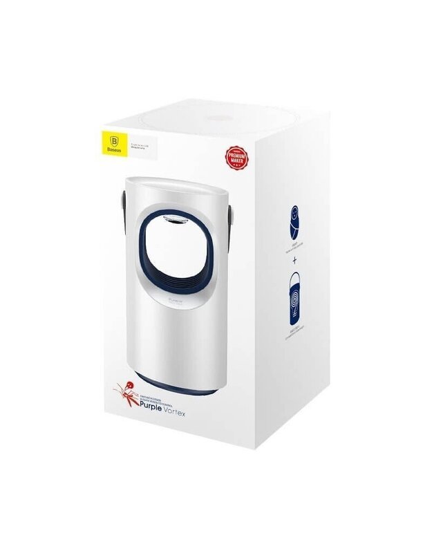 Baseus Mosquito lempa nuo uodų, balta + violetinė 5