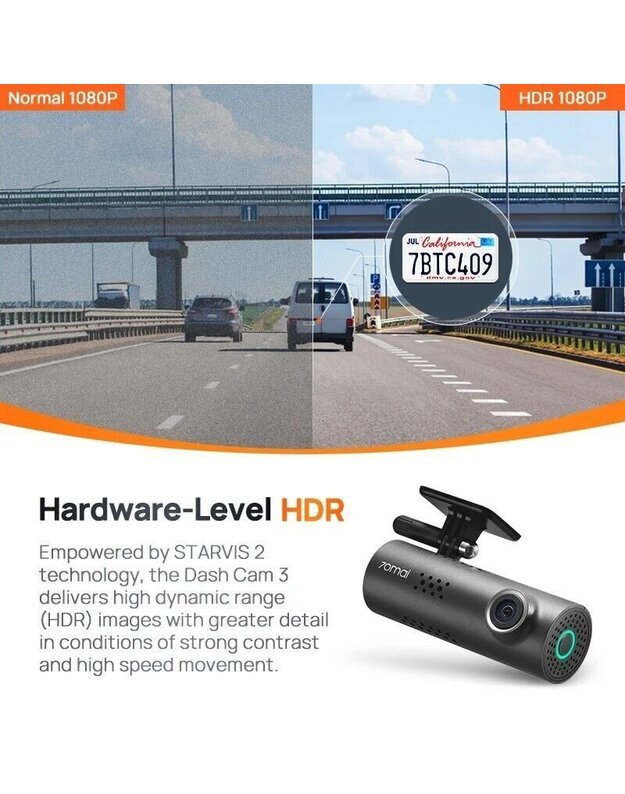 Vaizdo registratorius 70mai Dash Cam 3