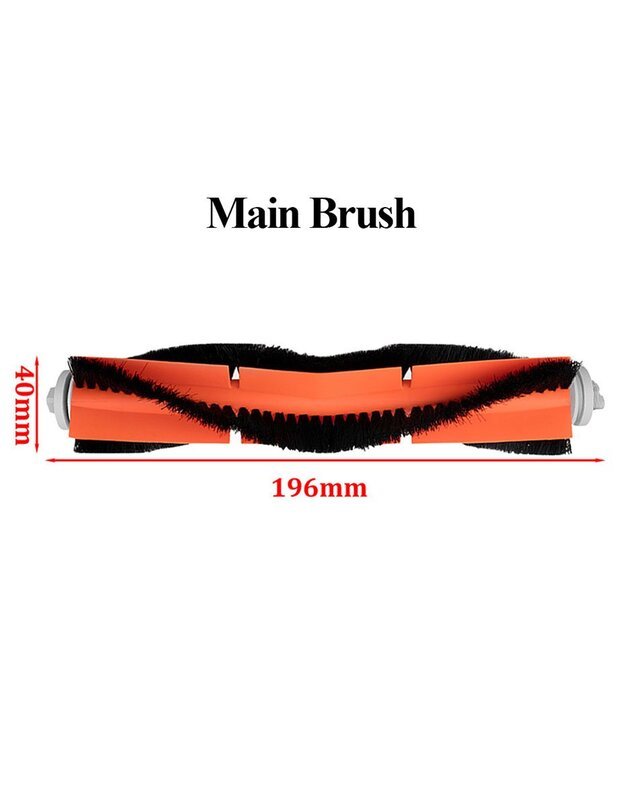 Roborock S5, S5 MAX, S6, S6 Maxv atsarginių dalių komplektas, juoda (pakaitalas) 2