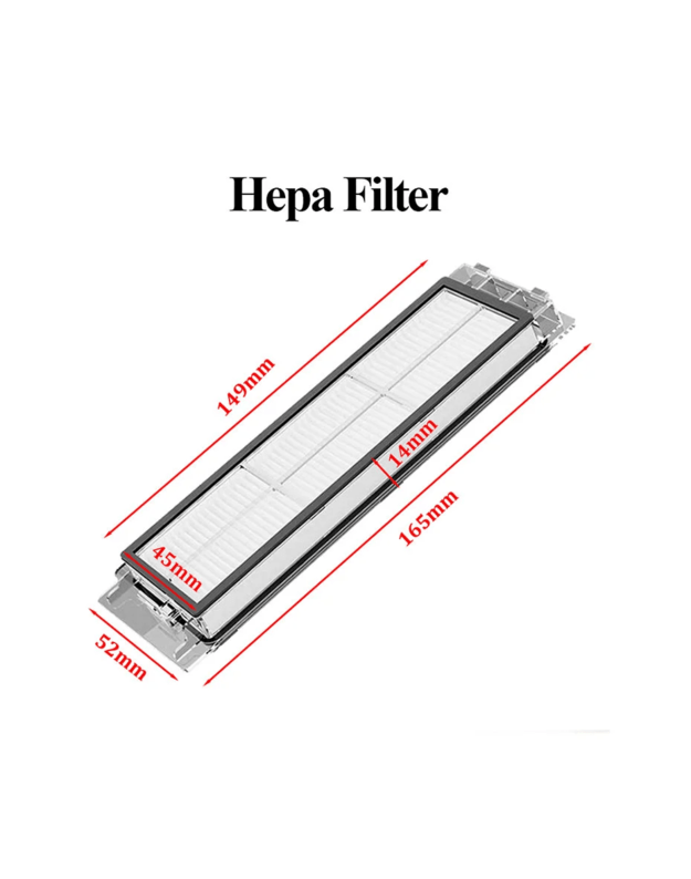 Filtras Xiaomi Mi Vacuum Mop (Mijia 1C) , 2C, robot x10, x10 plus, S10 Plus,  4 vnt (pakaitalas)
