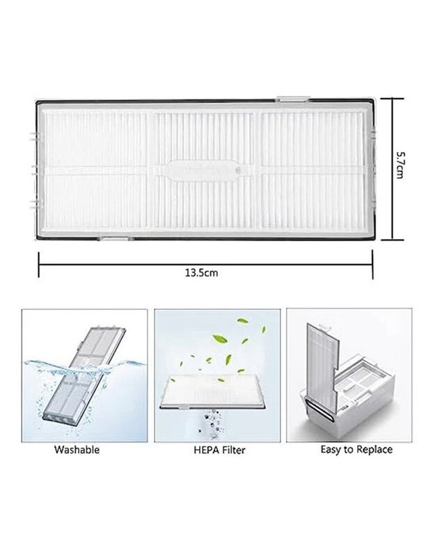 Filtras Xiaomi Roborock S8 Pro Ultra / S8+ / S8 / S7 Max Ultra / S7 / S7+ / S7 MaxV / S7 MaxV Plus, 4 vnt (pakaitalas)