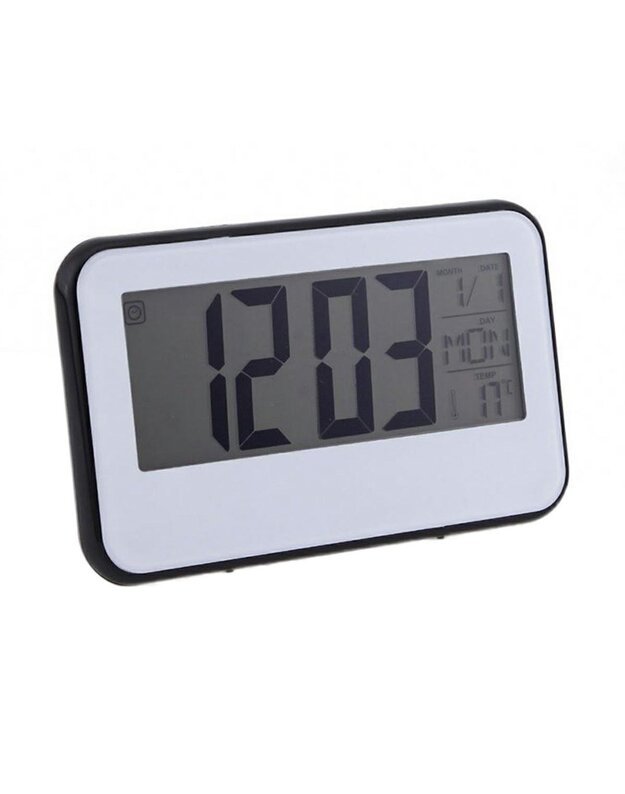 Stalinis laikrodis - žadintuvas 3x 1.5V AAA, baltas 1